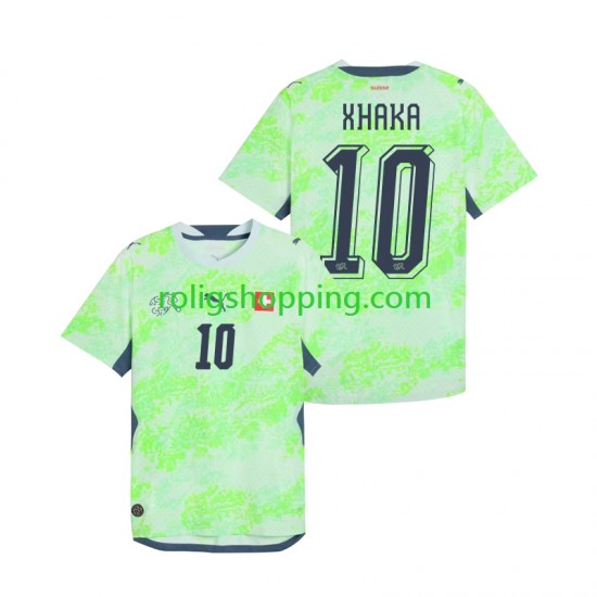 Fotbollströja Schweiz Granit Xhaka 10 Män Bortaställ World Cup 2026 Kort ärm