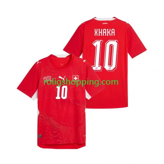 Fotbollströja Schweiz Granit Xhaka 10 Män Hemmaställ World Cup 2026 Kort ärm