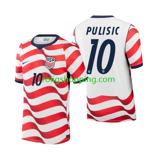 Fotbollströja USA Christian Pulisic 10 Män Hemmaställ World Cup 2026 Kort ärm