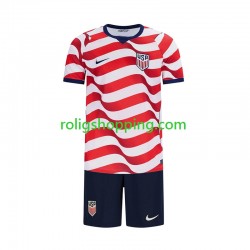 Fotbollströja USA Barn Hemmaställ World Cup 2026 Kort ärm Fotbollströja USA Barn Hemmaställ World Cup 2026 Kort ärm