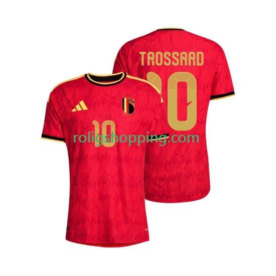 Fotbollströja Belgien Leandro Trossard 10 Män Hemmaställ World Cup 2026 Kort ärm