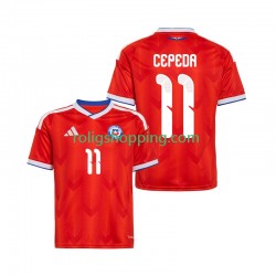 Fotbollströja Chile Lucas Cepeda 11 Män Hemmaställ 2026 Kort ärm