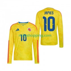 Fotbollströja Colombia James Rodriguez 10 Män Hemmaställ World Cup 2026 Lång ärm