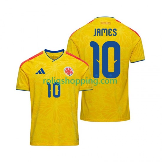 Fotbollströja Colombia James Rodriguez 10 Män Hemmaställ World Cup 2026 Kort ärm