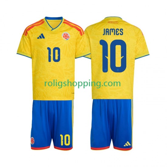 Fotbollströja Colombia James Rodriguez 10 Barn Hemmaställ World Cup 2026 Kort ärm