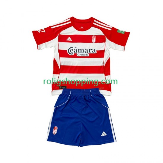 Fotbollströja Granada Barn Hemmaställ 2025-2026 Kort ärm