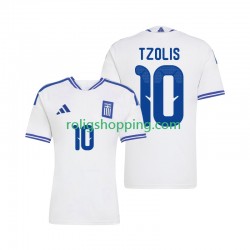 Fotbollströja Grekland Christos Tzolis 10 Män Hemmaställ 2026 Kort ärm
