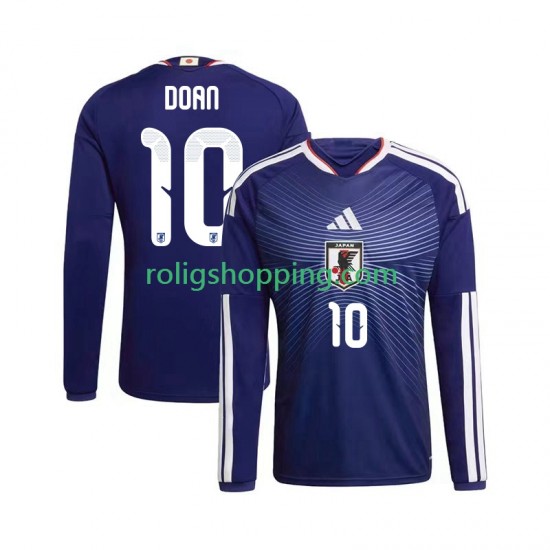 Fotbollströja Japan Ritsu Doan 10 Män Hemmaställ World Cup 2026 Lång ärm