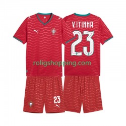 Fotbollströja Portugal Vitinha 23 Barn Hemmaställ World Cup 2026 Kort ärm