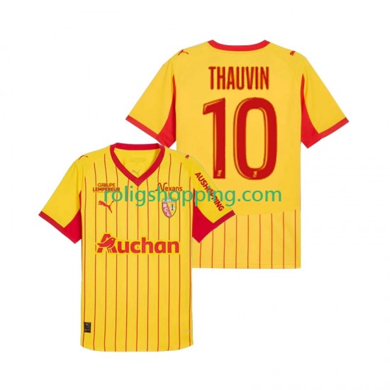 Fotbollströja RC Lens Florian Thauvin 10 Män Hemmaställ 2025-2026 Kort ärm