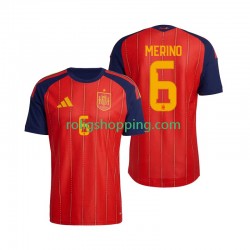 Fotbollströja Spanien Mikel Merino 6 Män Hemmaställ World Cup 2026 Kort ärm