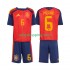 Fotbollströja Spanien Mikel Merino 6 Barn Hemmaställ World Cup 2026 Kort ärm