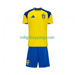 Fotbollströja Sverige Barn Hemmaställ 2026 Kort ärm