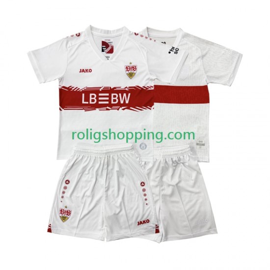 Fotbollströja VfB Stuttgart Barn Hemmaställ 2025-2026 Kort ärm