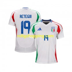 Fotbollströja Italien Mateo Retegui 19 Män Bortaställ 2024 Kort ärm