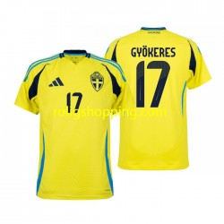 Fotbollströja Sverige Viktor Gyokeres 17 Män Hemmaställ 2024 Kort ärm