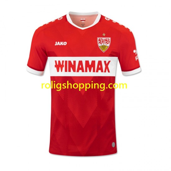 Fotbollströja VfB Stuttgart Män Bortaställ 2024-2025 Kort ärm
