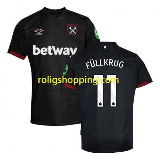 Fotbollströja West Ham United FULLKRUG 11 Män Bortaställ 2024-2025 Kort ärm
