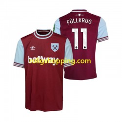 Fotbollströja West Ham United FULLKRUG 11 Män Hemmaställ 2024-2025 Kort ärm