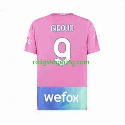 Fotbollströja AC Milan Olivier Giroud 9 Män Tredjeställ 2023-2024 Kort ärm