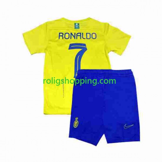 Fotbollströja Al-Nassr Ronaldo 7 Barn Hemmaställ 2023-2024 Kort ärm