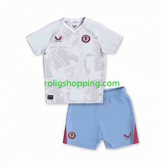 Fotbollströja Aston Villa Barn Bortaställ 2023-2024 Kort ärm