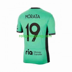 Fotbollströja Atlético Madrid 2 Alvaro Morata 19 Män Tredjeställ 2023-2024 Kort ärm