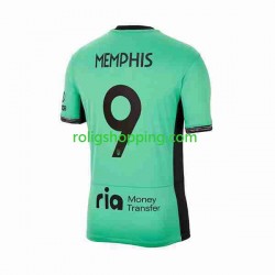 Fotbollströja Atlético Madrid 2 Memphis Depay 9 Män Tredjeställ 2023-2024 Kort ärm