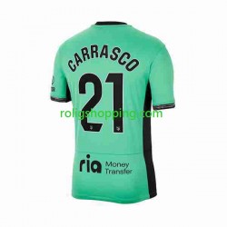 Fotbollströja Atlético Madrid 2 Yannick Carrasco 21 Män Tredjeställ 2023-2024 Kort ärm
