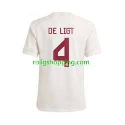 Fotbollströja FC Bayern München Matthijs de Ligt 4 Män Tredjeställ 2023-2024 Kort ärm