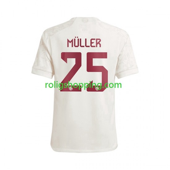 Fotbollströja FC Bayern München Thomas Muller 25 Män Tredjeställ 2023-2024 Kort ärm