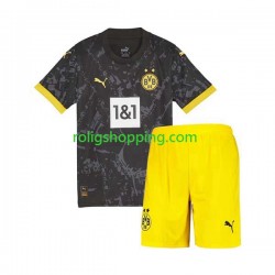 Fotbollströja Borussia Dortmund Barn Bortaställ 2023-2024 Kort ärm