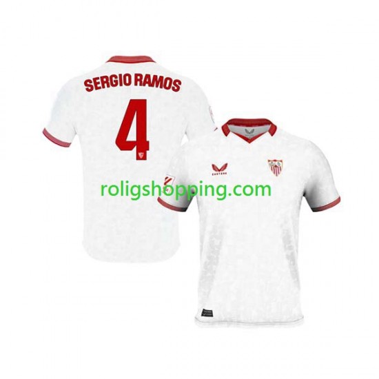 Fotbollströja Sevilla FC Sergio Ramos 4 Män Hemmaställ 2023-2024 Kort ärm