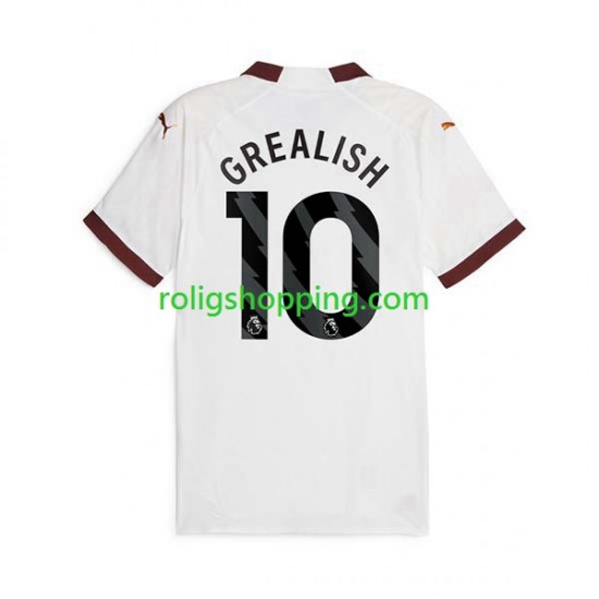 Fotbollströja Manchester City Jack Grealish 10 Män Bortaställ 2023-2024 Kort ärm