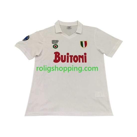 Fotbollströja SSC Napoli 1987 1988 Retro Män Bortaställ Kort ärm