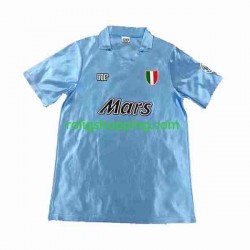 Fotbollströja SSC Napoli 1990 1991 Retro Män Hemmaställ Kort ärm