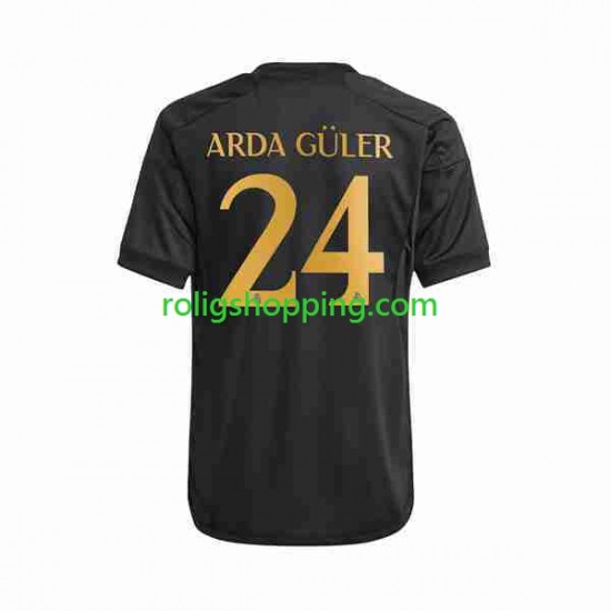 Fotbollströja Real Madrid Arda Guler 24 Män Tredjeställ 2023-2024 Kort ärm