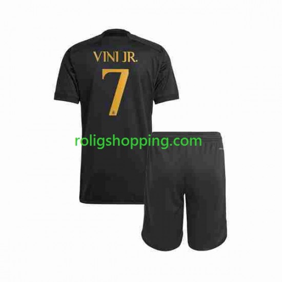 Fotbollströja Real Madrid Vini Jr 7 Barn Tredjeställ 2023-2024 Kort ärm
