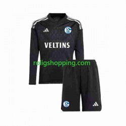 Fotbollströja Schalke 04 Målvakt Barn Bortaställ 2023-2024 Lång ärm