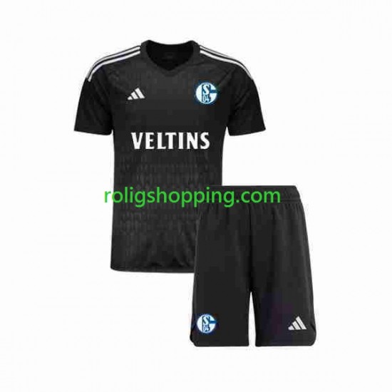 Fotbollströja Schalke 04 Målvakt Barn Bortaställ 2023-2024 Kort ärm