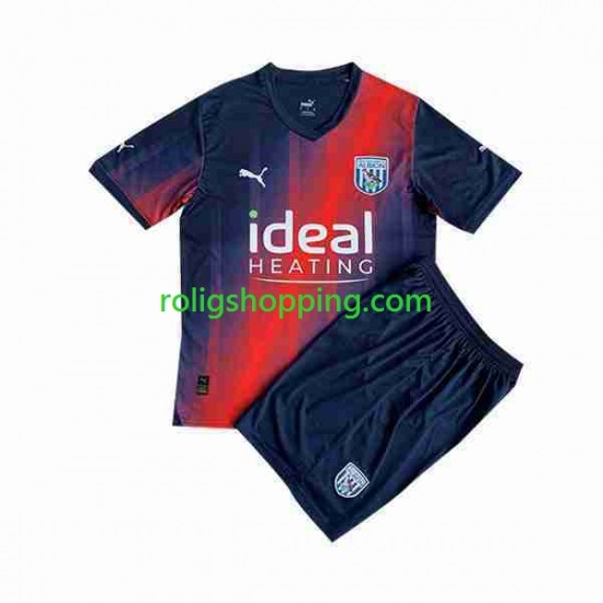 Fotbollströja West Bromwich Albion Barn Tredjeställ 2023-2024 Kort ärm