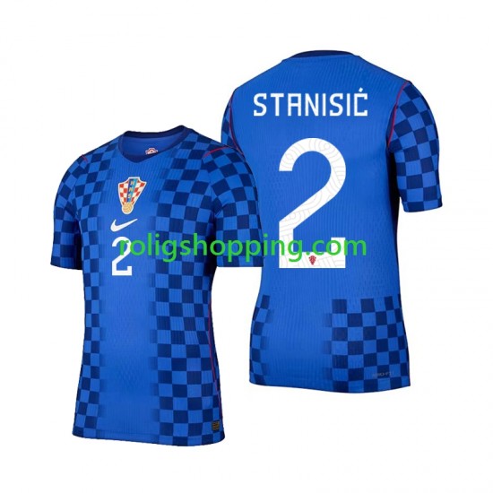 Fotbollströja Kroatien Josip Stanisic 2 Män Bortaställ World Cup 2026 Kort ärm