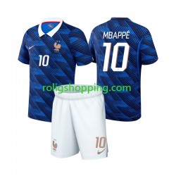 Fotbollströja Frankrike Mbappé Kylian 10 Barn Hemmaställ World Cup 2026 Kort ärm