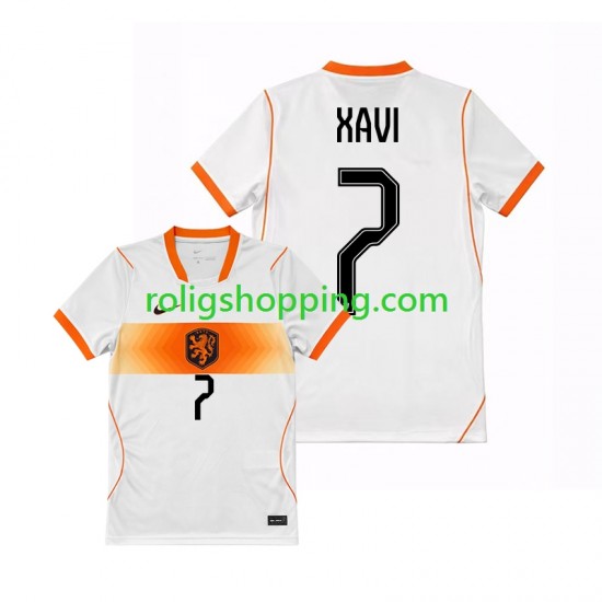 Fotbollströja Nederländerna Xavi Simons 7 Män Bortaställ World Cup 2026 Kort ärm