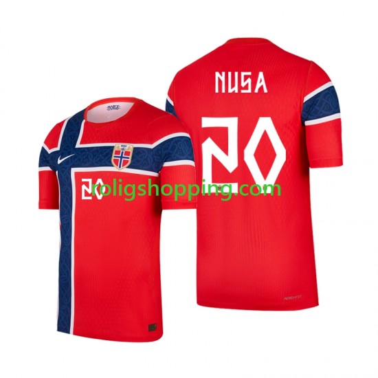 Fotbollströja Norge Antonio Nusa 20 Män Hemmaställ World Cup 2026 Kort ärm