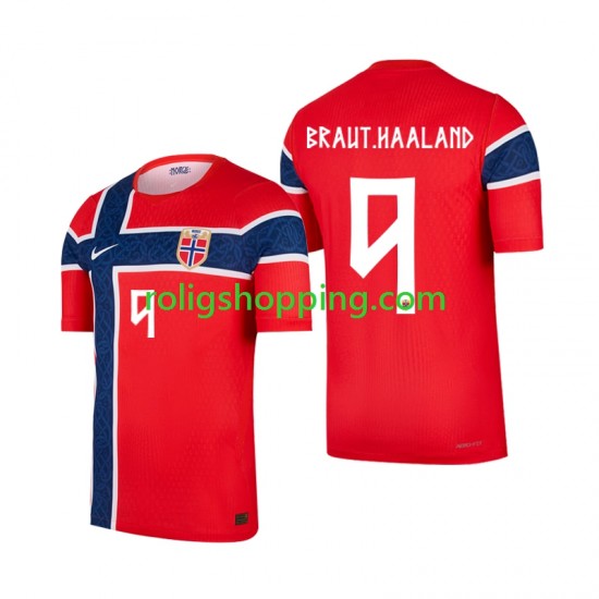 Fotbollströja Norge Erling Haaland 9 Män Hemmaställ World Cup 2026 Kort ärm
