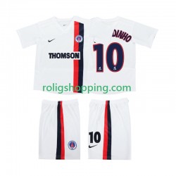 Fotbollströja AC Milan RONALDINHO 10 2002 2003 Retro Barn Bortaställ Kort ärm