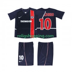Fotbollströja AC Milan RONALDINHO 10 2002 2003 Retro Barn Hemmaställ Kort ärm