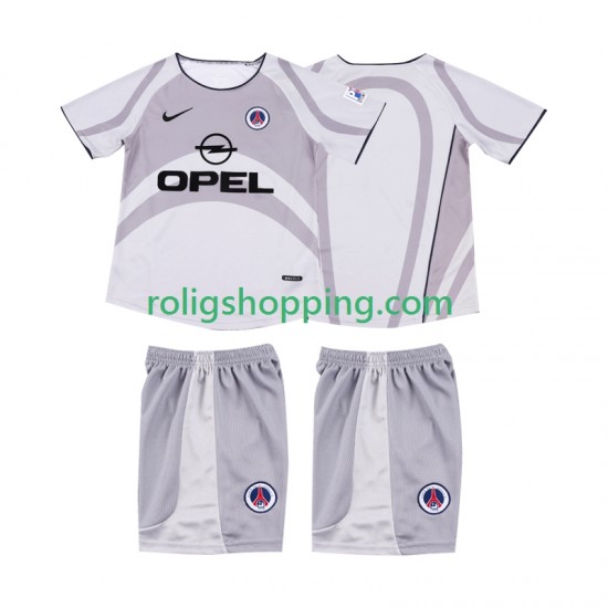 Fotbollströja AC Milan 2001 2002 Retro Barn Bortaställ Kort ärm