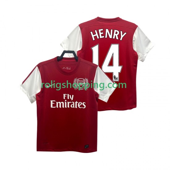 Fotbollströja Arsenal HENRY 14 2012 Retro Män Hemmaställ 2011 Kort ärm